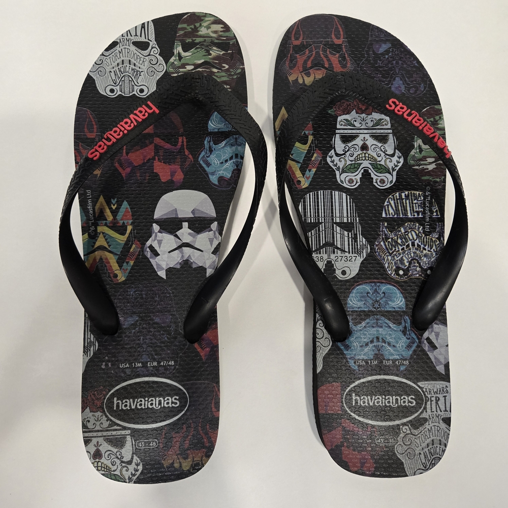 (Men's 13) Havaianas Star Wars Flip Flops